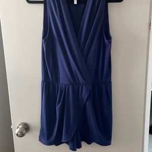 BCBGeneration Navy Blue Dressy Romper